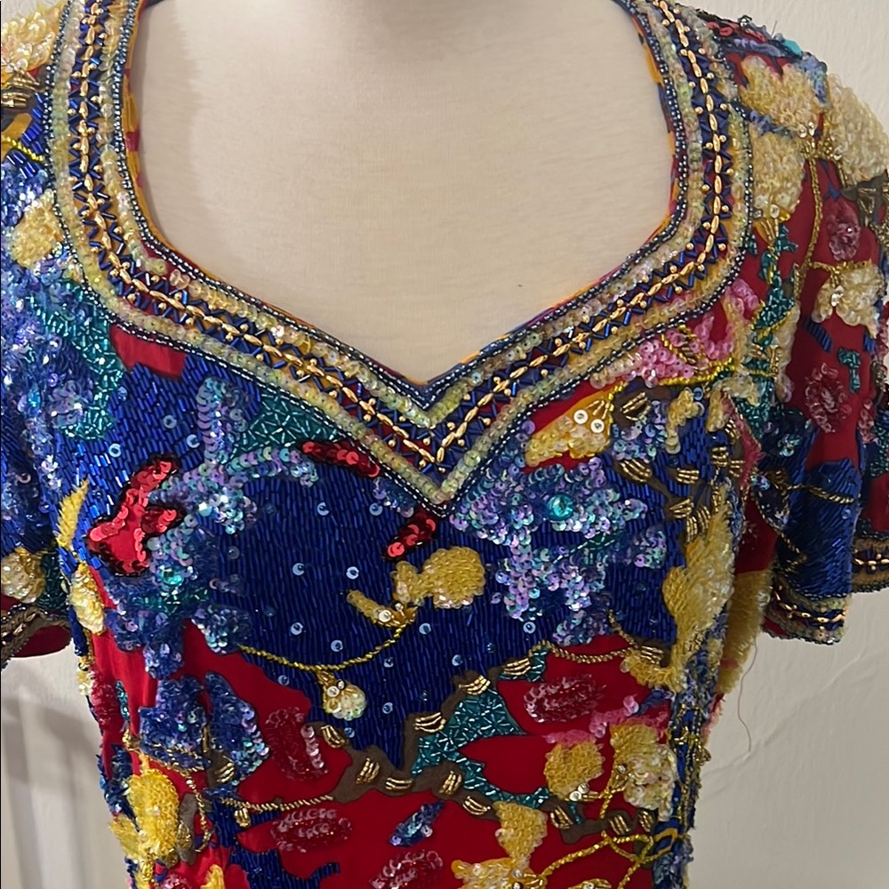 Colorful Sequin Embellished Top